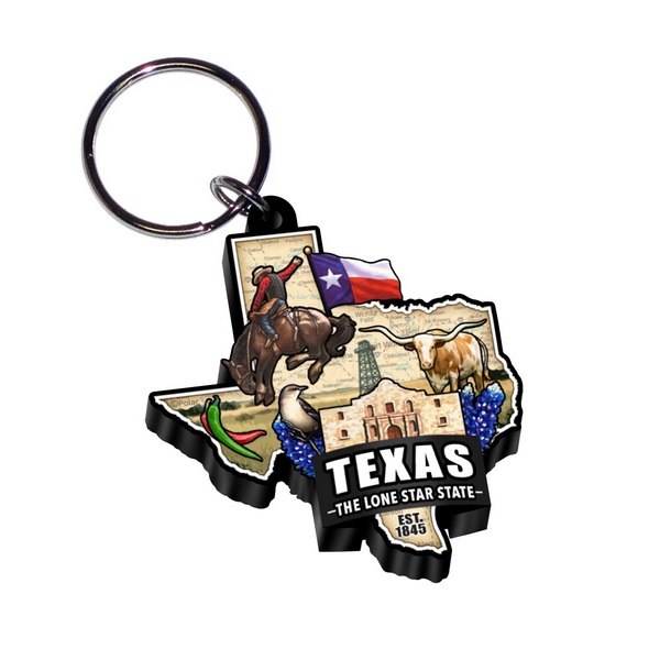 KP175175-SCK State Classic Acrylic Key Ring